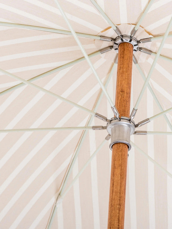 Retro Tilting Parasol with Fringes