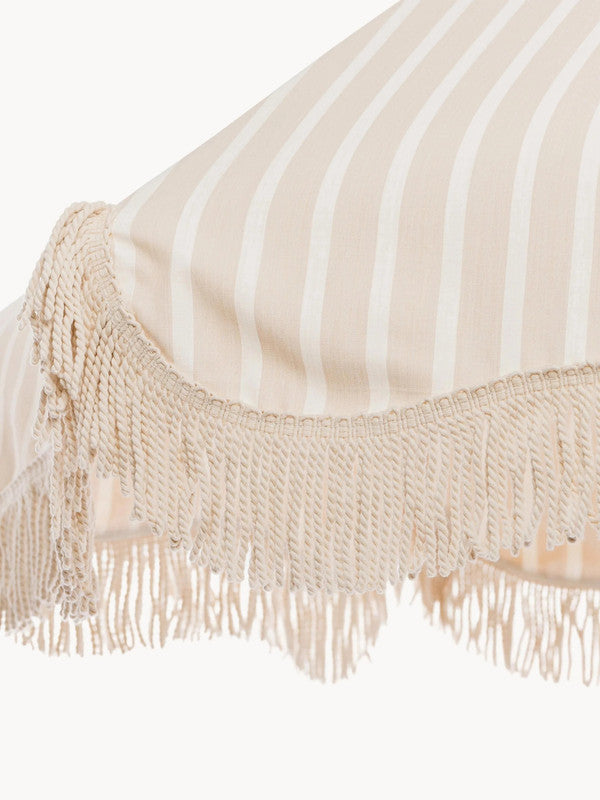 Retro Tilting Parasol with Fringes