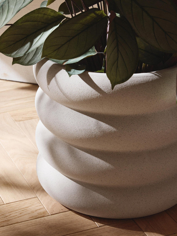 Rudiy Stoneware Planter, height 30 cm
